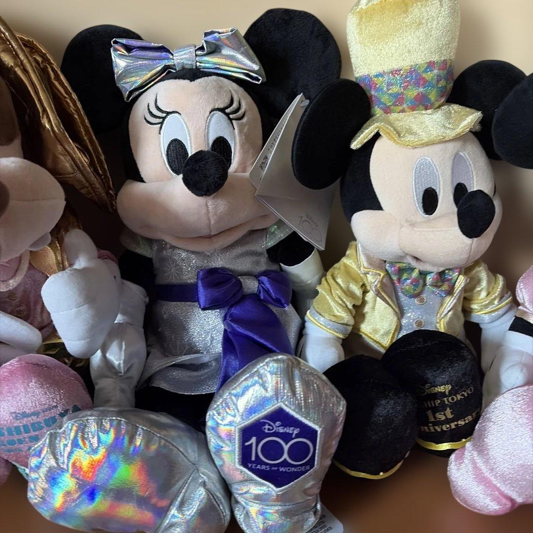 未使用　ディズニーストア　ぬいぐるみ5 体　大きさ40cmくらい　おまとめ売り
