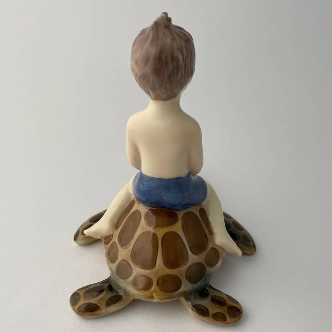新品 ロイヤルコペンハーゲン 2003年 フレデリック 少年 亀