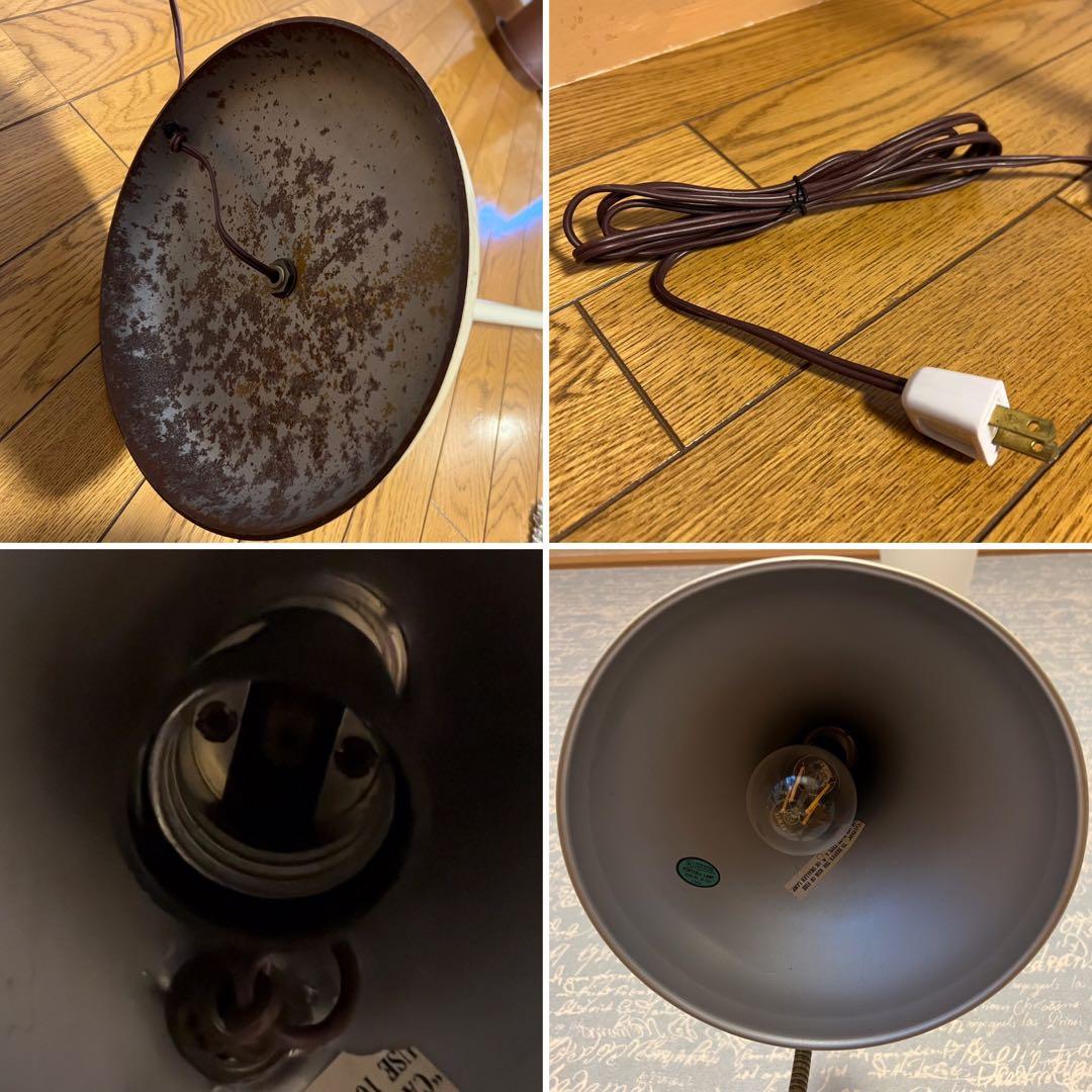 アメリカ製 ビンテージ インダストリアルランプ フロアライト ベージュ 新生活