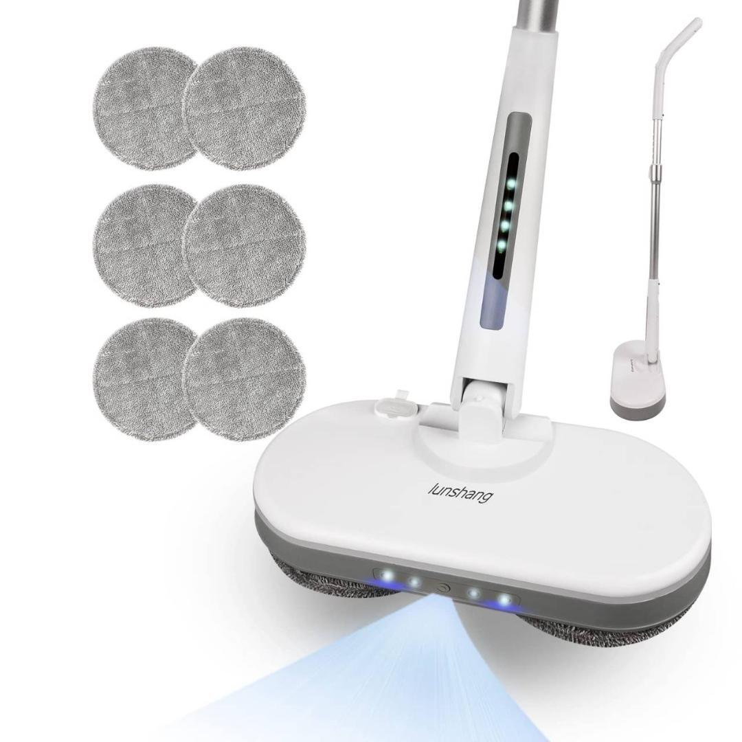 コードレス回転モップ 長さ調節可 スプレー機能付き