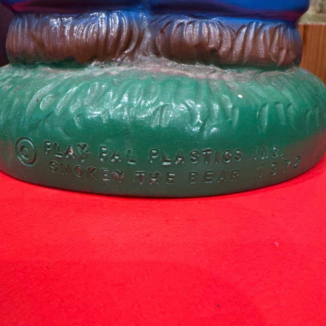 70s Play Pal スモーキーベア 35cm 貯金箱 底蓋あり アメトイ