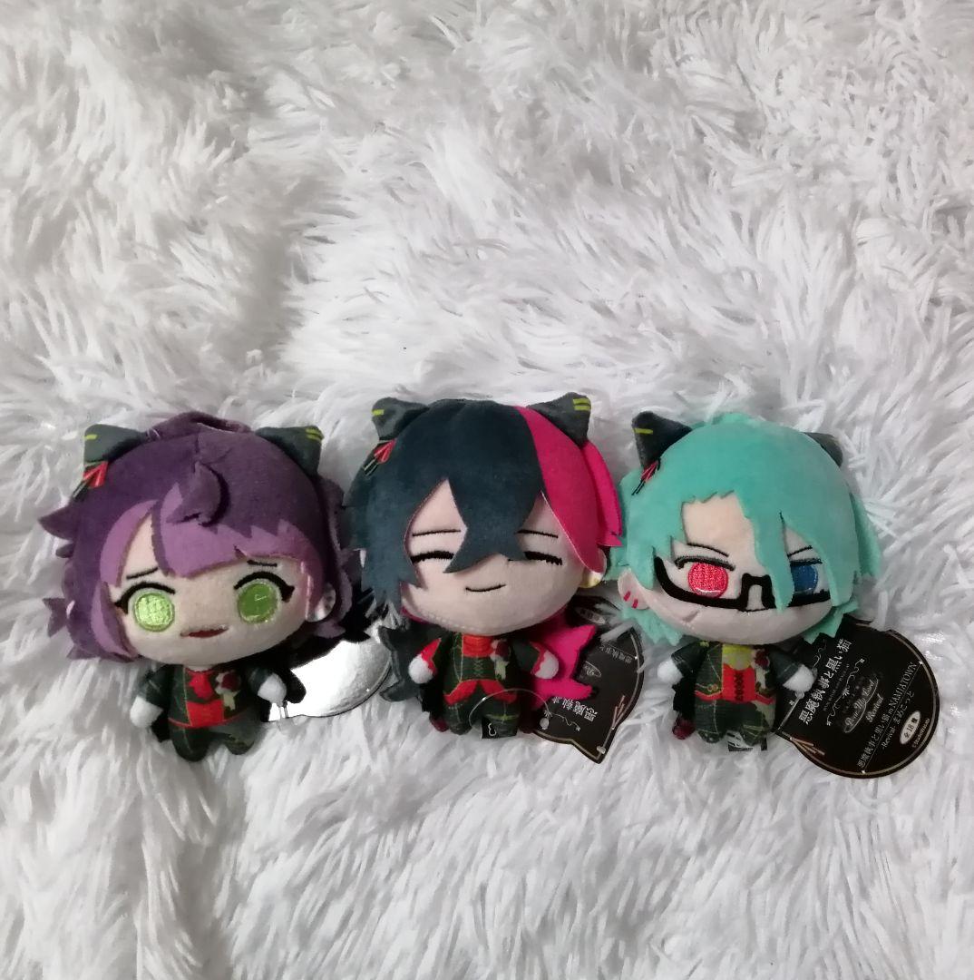 あくねこ 悪魔執事と黒い猫 まめこっと ぬいぐるみ マスコット 全18種類