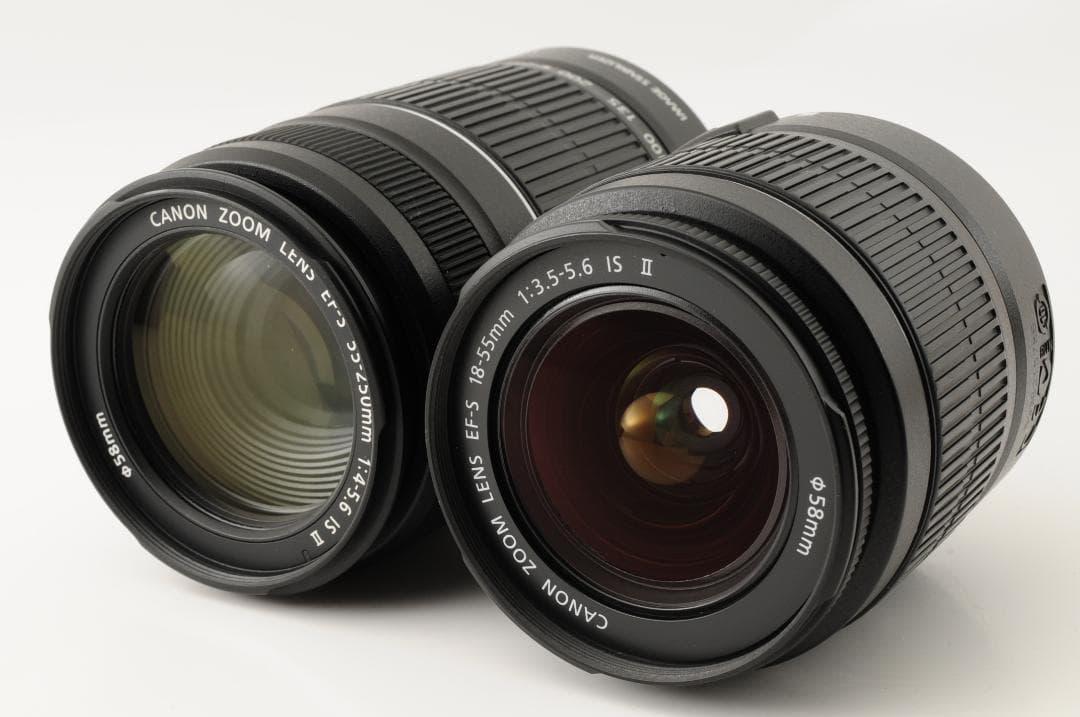 [美品 元箱付き] キャノン Canon EOS X5 ダブルレンズセット