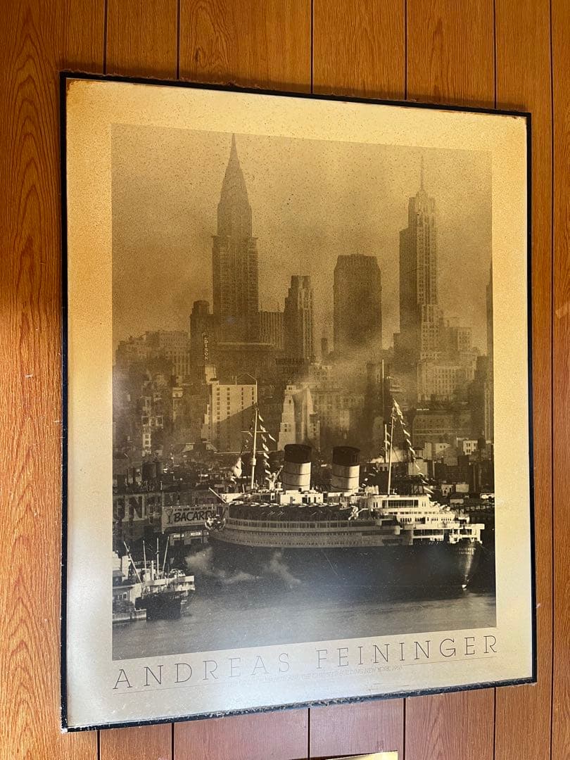 ANDREAS FEININGER リトグラフ ニューヨーク港