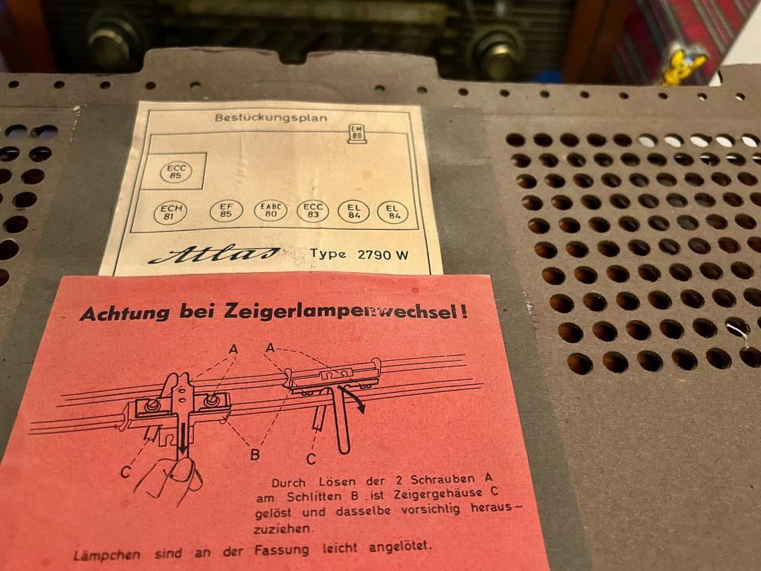 ドイツLoewe 2790W 真空管ラジオ/整備済 AM/FM/LW/AUX対応