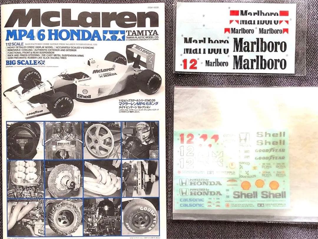 1/12マクラーレン MP4/6‼️マルボロデカール付き