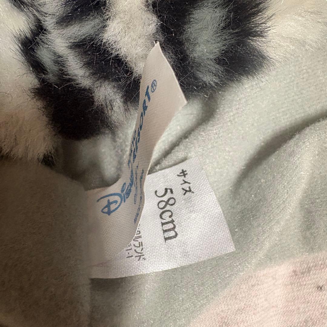 ヒョウ柄　ファンキャップ　グレー