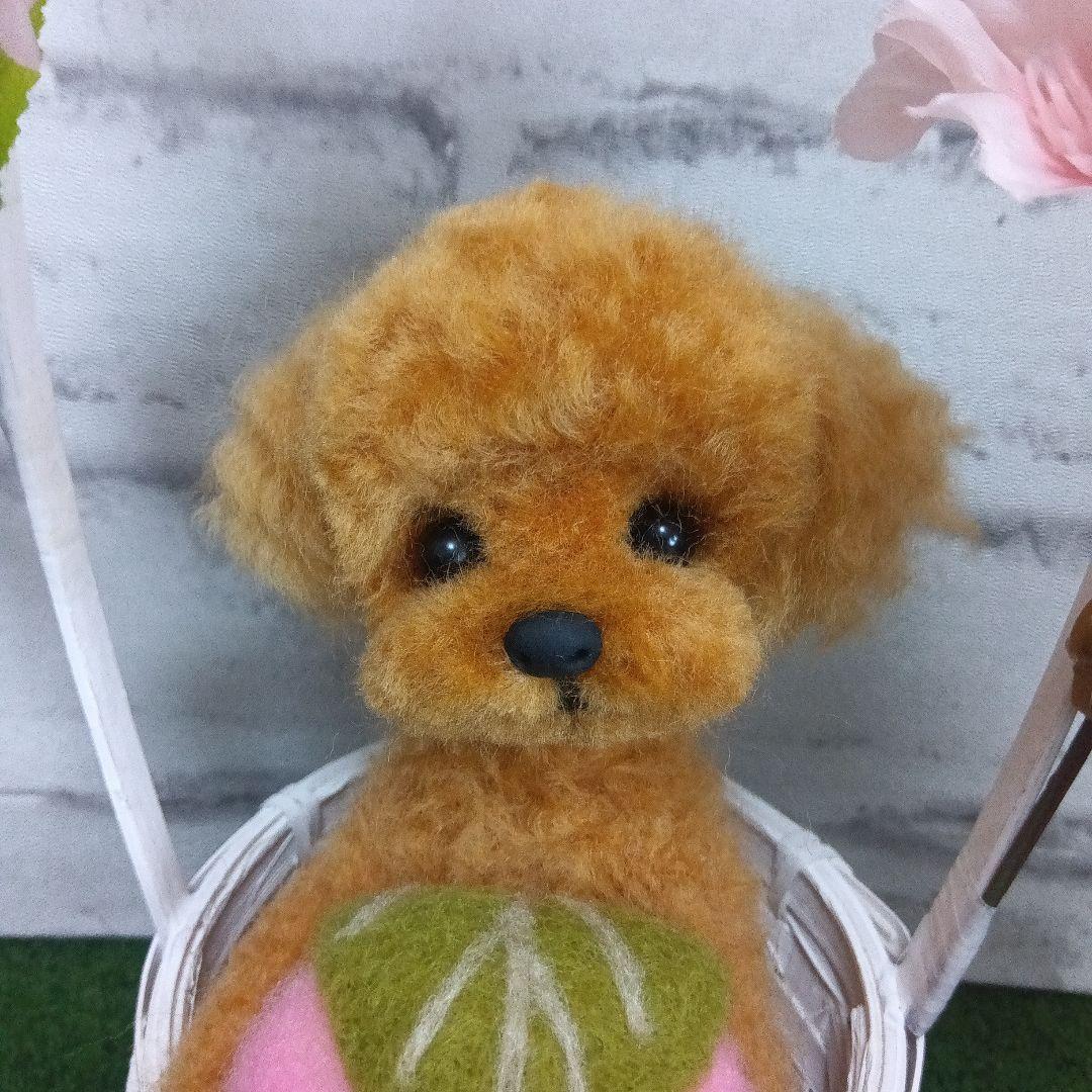 羊毛フェルト　トイプードル　もも　3点おまとめ