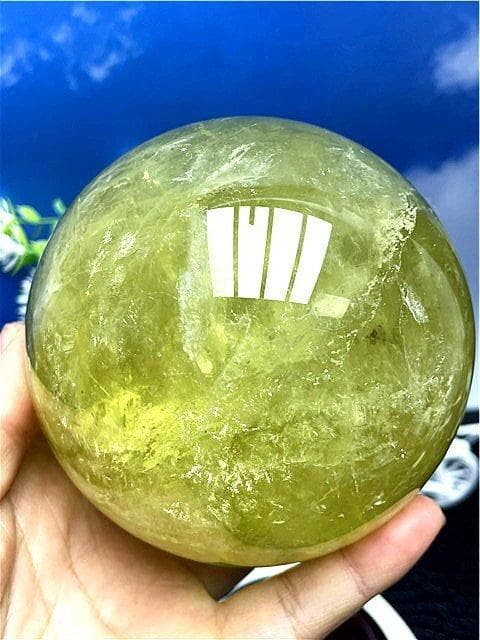 105mm AAA級【金運UP】★天然シトリン丸玉B89D1/420D12C