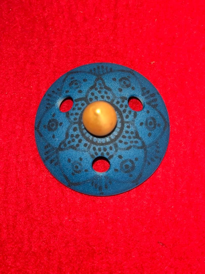 武腰一憲 サマルカンドブルー 大型 香炉 『色絵 遠い日 香器 天影』 K376