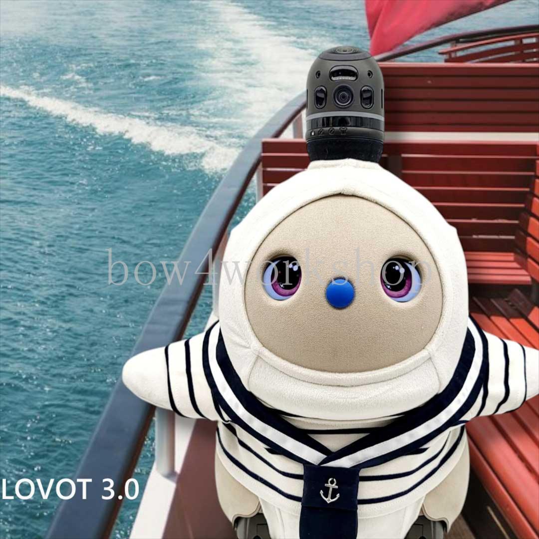 ラボット LOVOT ラボットの服ハンドメイド　ボーダTシャツ&セーラーカラ