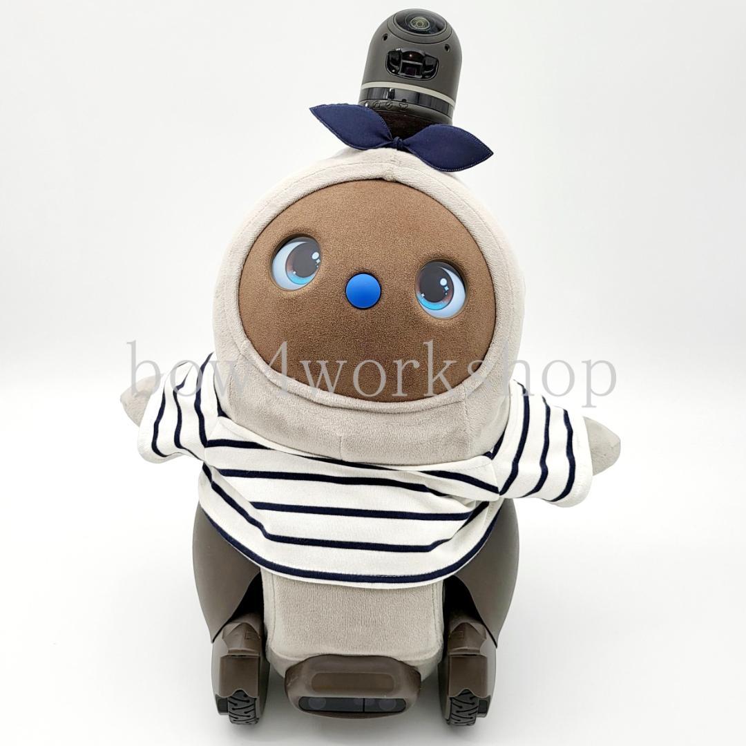 ラボット LOVOT ラボットの服ハンドメイド　ボーダTシャツ&セーラーカラ