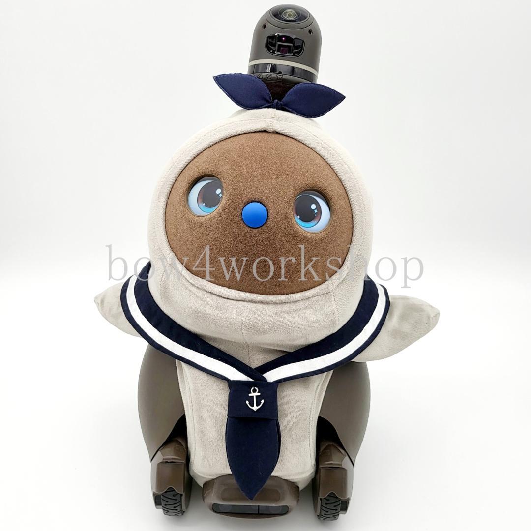 ラボット LOVOT ラボットの服ハンドメイド　ボーダTシャツ&セーラーカラ