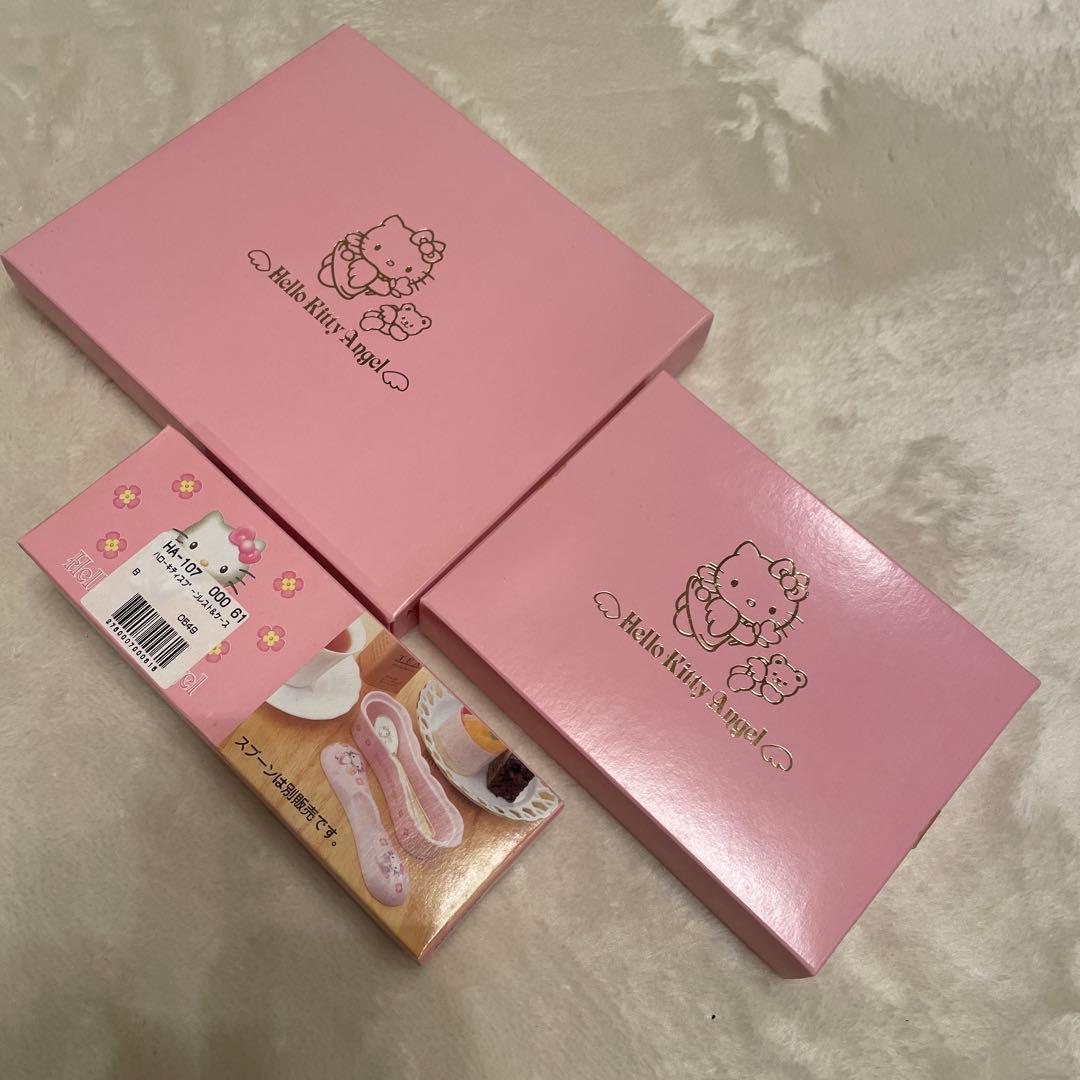 Hello Kitty Angel 未使用　スプーン　レスト　ケース　3点セット
