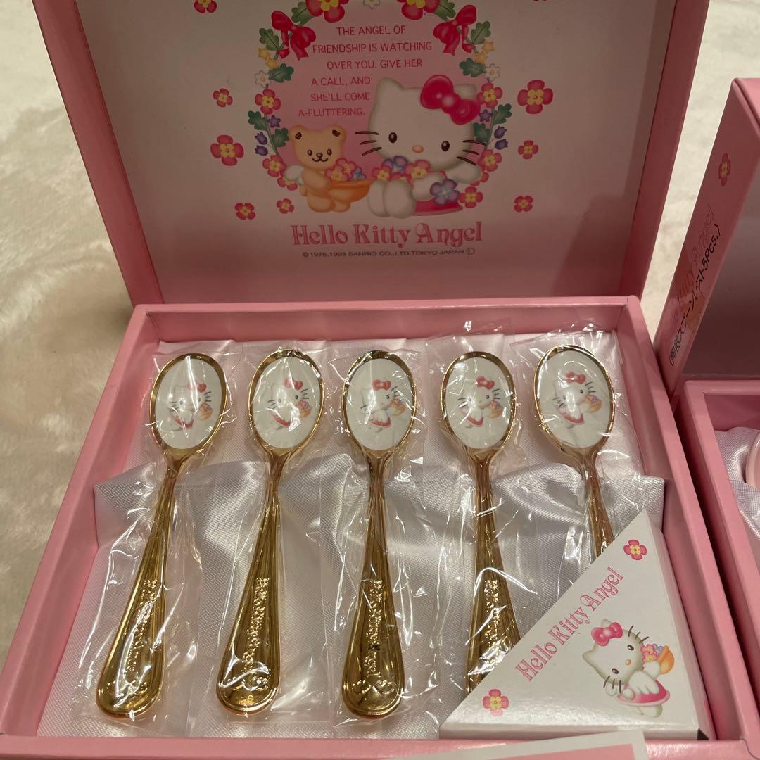 Hello Kitty Angel 未使用　スプーン　レスト　ケース　3点セット