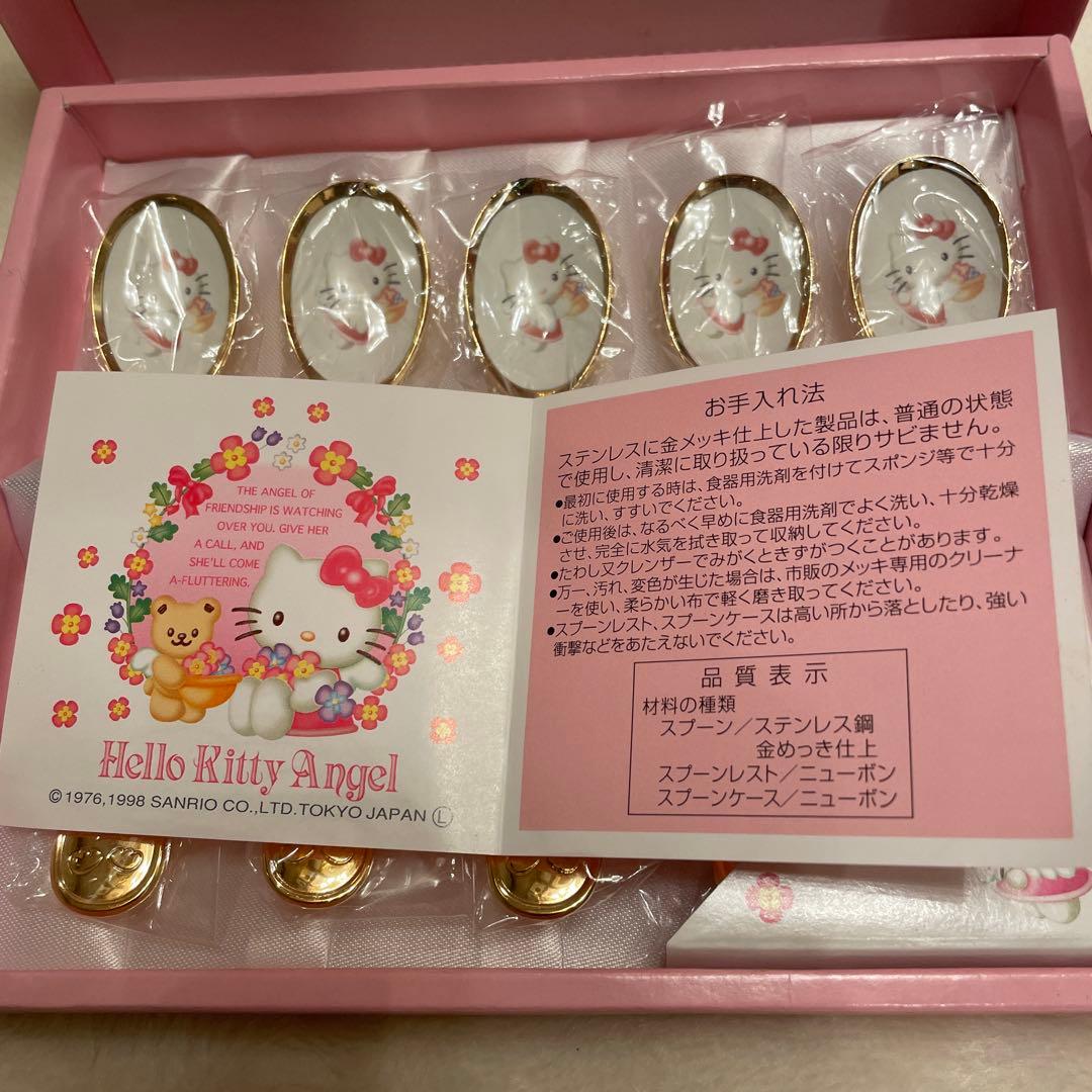 Hello Kitty Angel 未使用　スプーン　レスト　ケース　3点セット