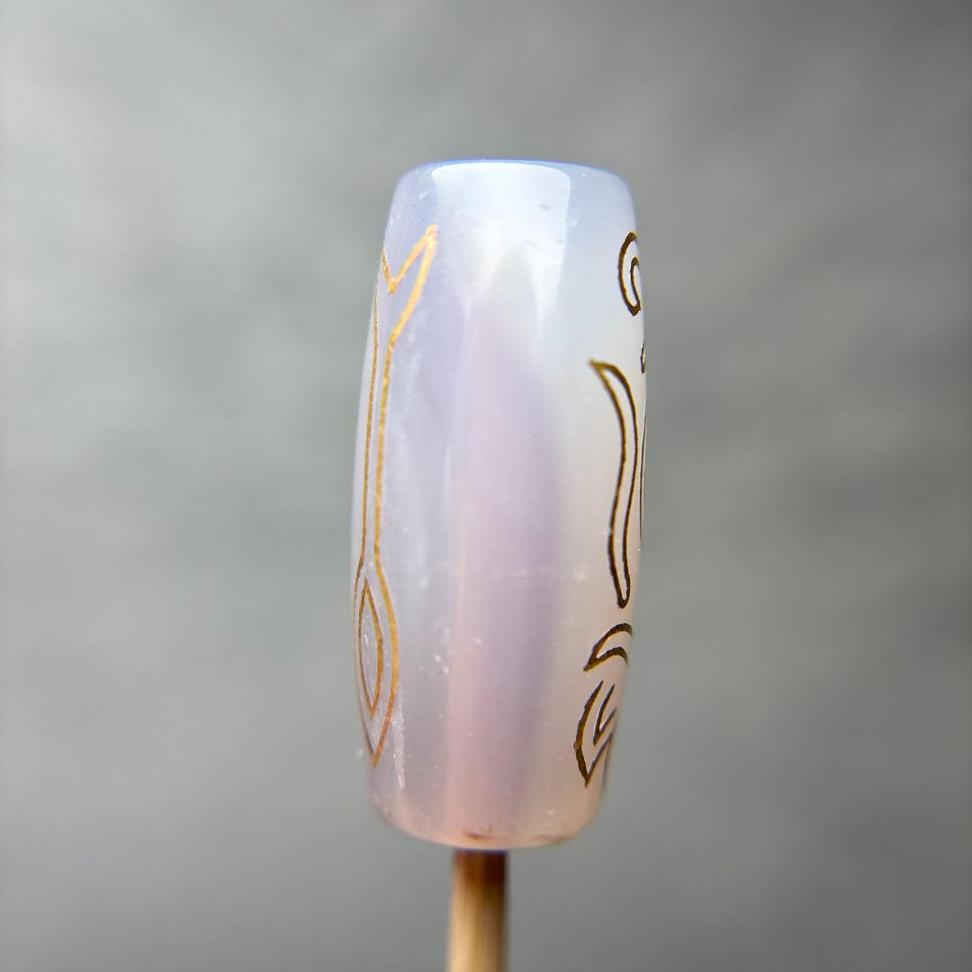 あずきちゃん金線双頭蓮観音天珠　3-2