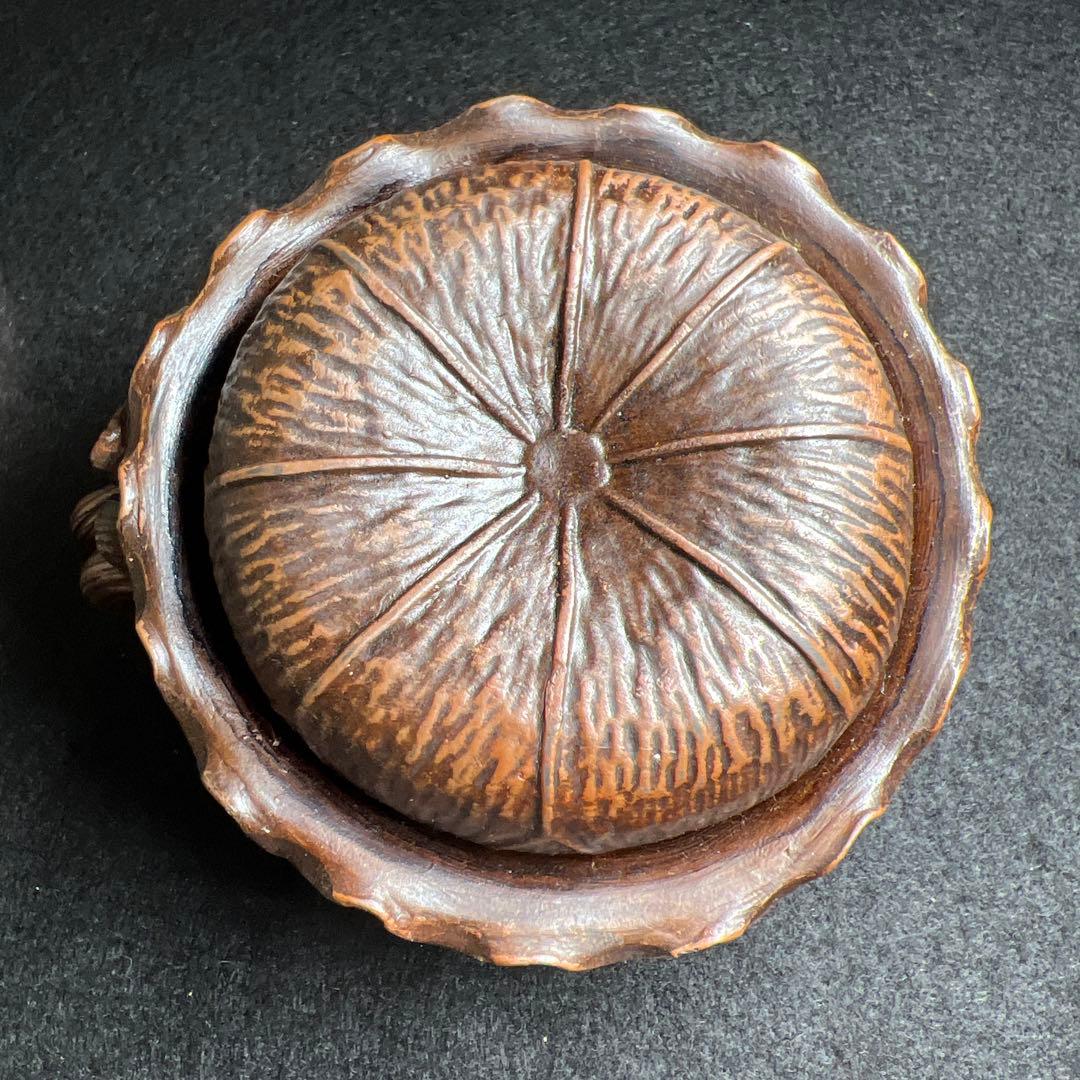 備前焼　かに彫煎茶セット　東Y8-0305☆2Fトヒチサ