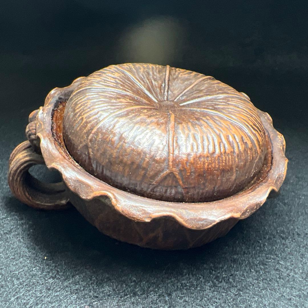 備前焼　かに彫煎茶セット　東Y8-0305☆2Fトヒチサ