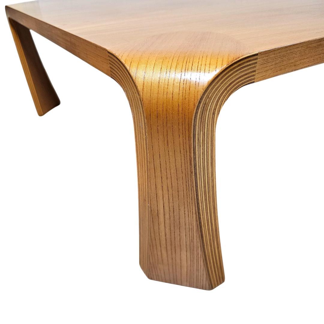 天童木工 Tendo 座卓 150×90 バチ脚 曲木 ローテーブル 和モダン