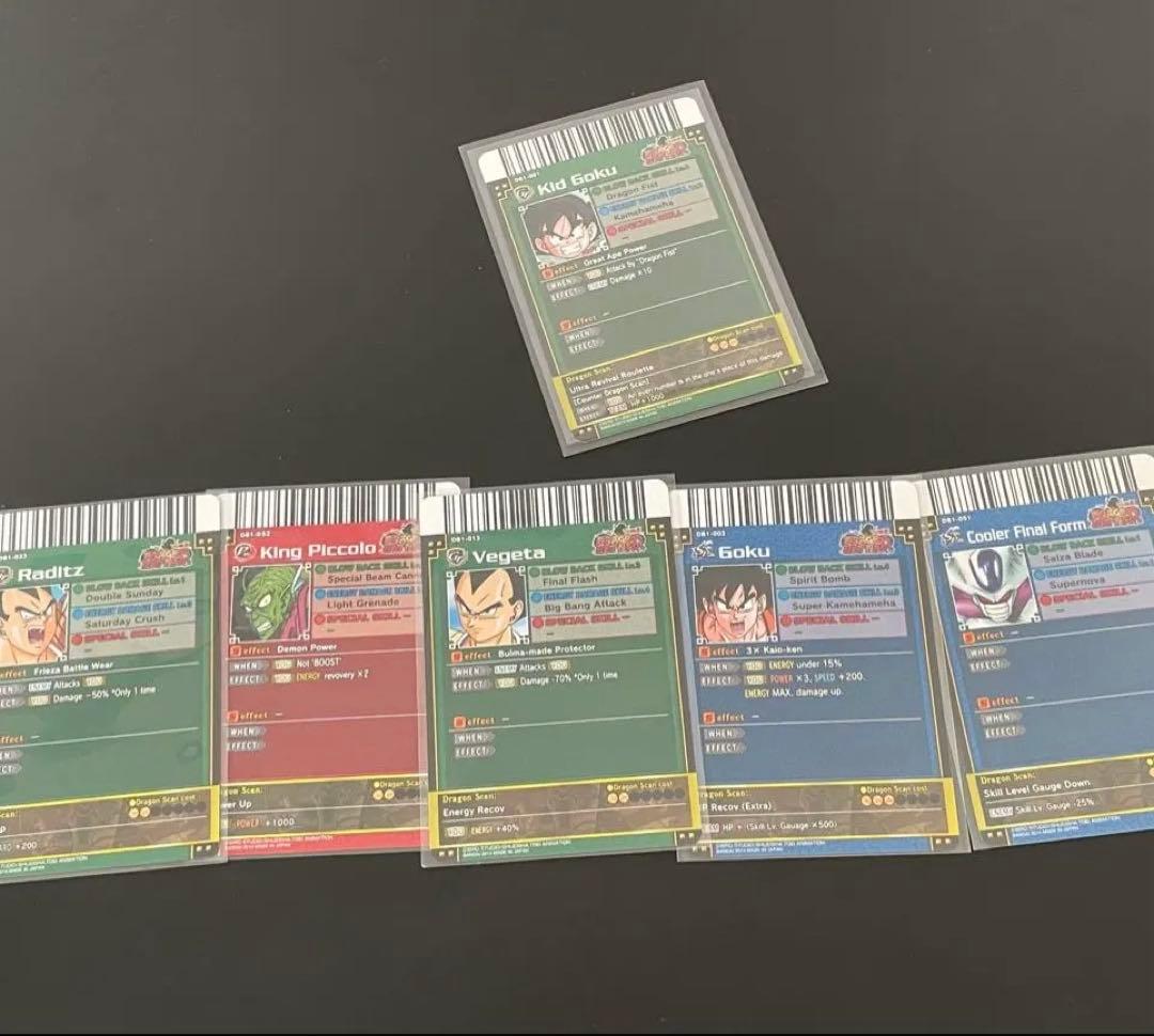 ドラゴンボール　データカードダス　ドラゴンバトラーズ　海外版　6枚セット