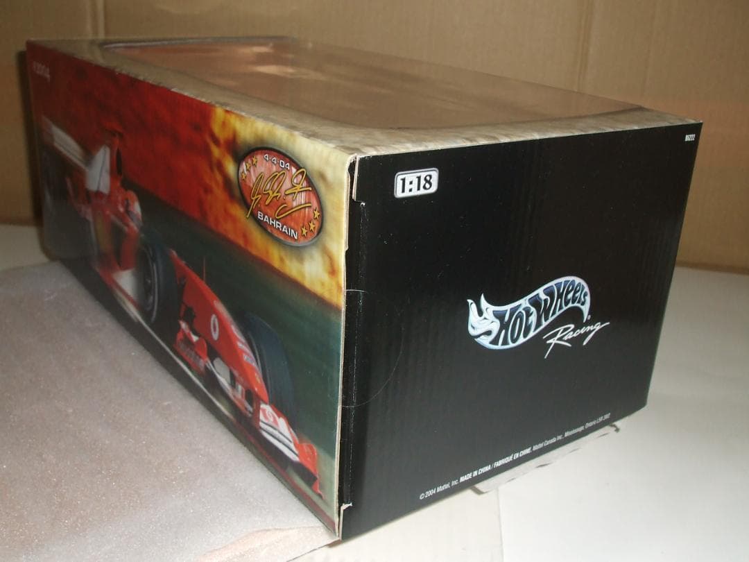 未開封　フェラーリ　F２００４　シューマッハ　＃１　バーレーン　マテル　１／１８