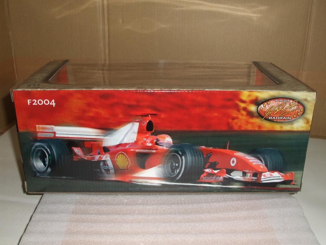 未開封　フェラーリ　F２００４　シューマッハ　＃１　バーレーン　マテル　１／１８
