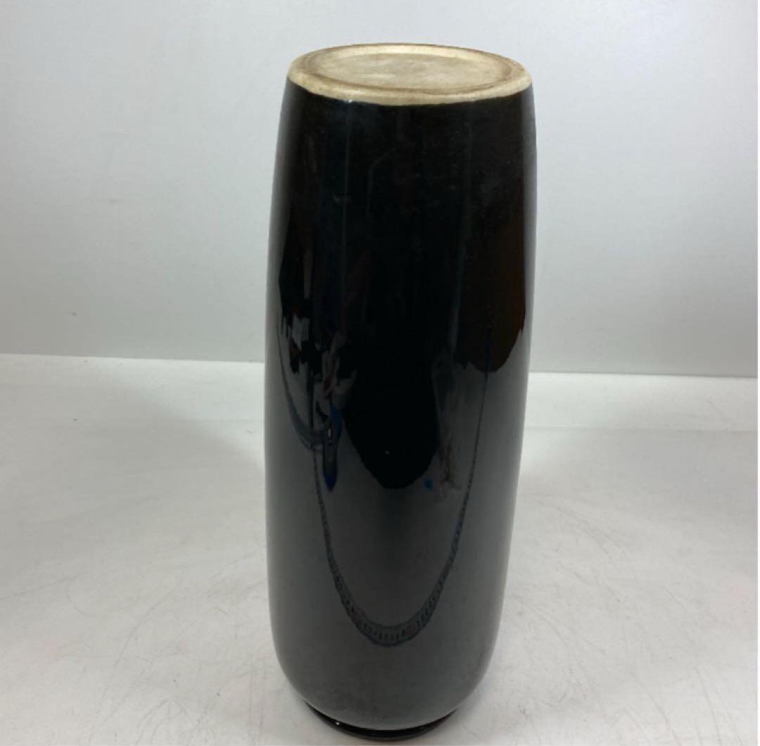 時代物 黒釉　高さ約32.4㎝ y619