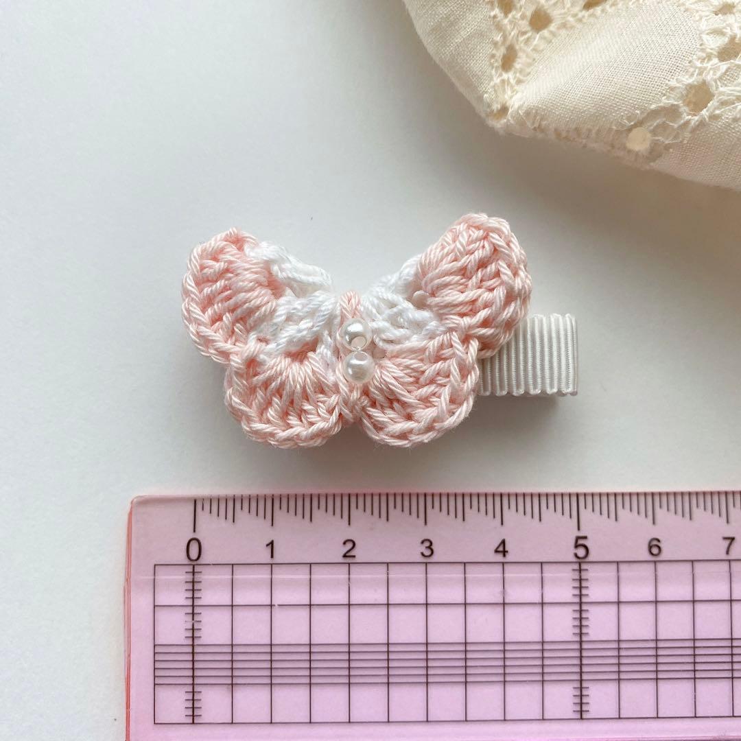 ❁ちょうちょ❁ ベビーヘアピン　ベビーヘアクリップ　ベビーヘアゴム