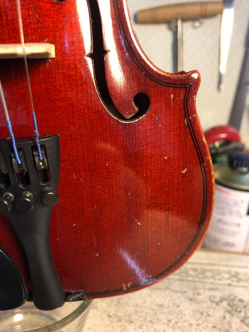 【駒&魂柱調整済】Suzuki分数バイオリンNo220 1/10 1972