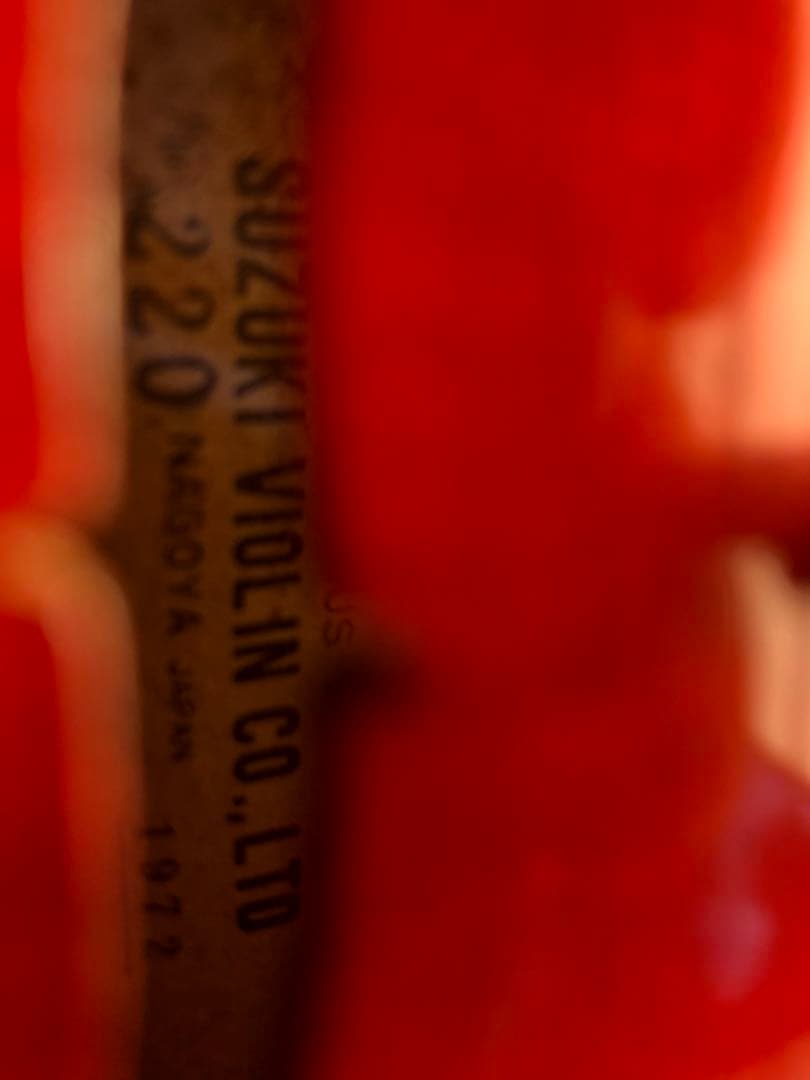 【駒&魂柱調整済】Suzuki分数バイオリンNo220 1/10 1972