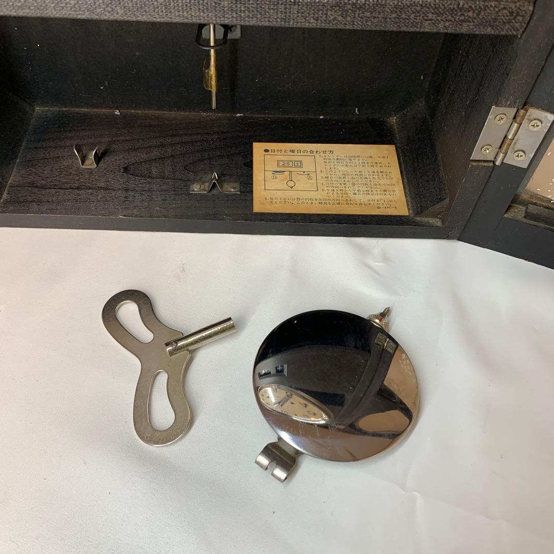 SEIKO 1ヶ月 巻掛時計 ブラウン