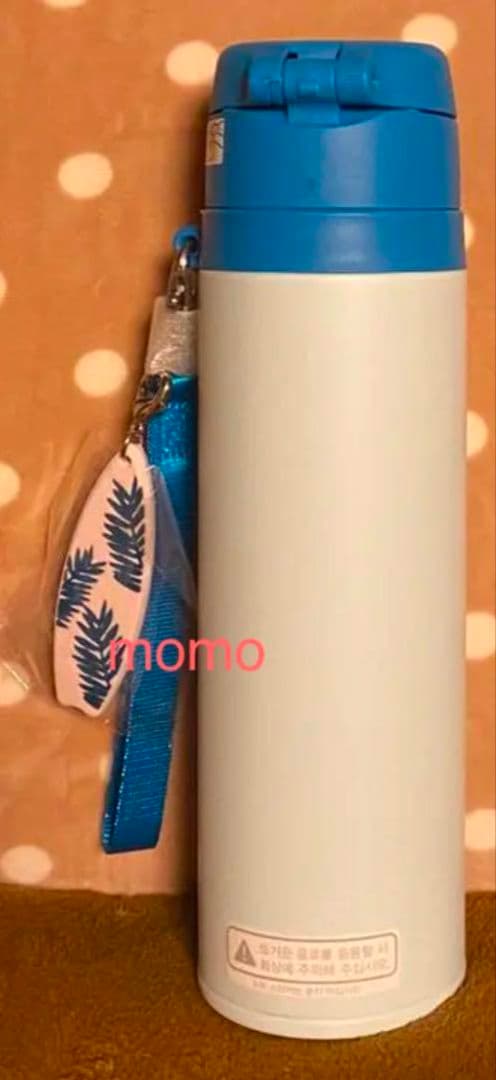 スタバ 韓国【JNT ブルー ストラップ サーモス ステンレスタンブラー】550