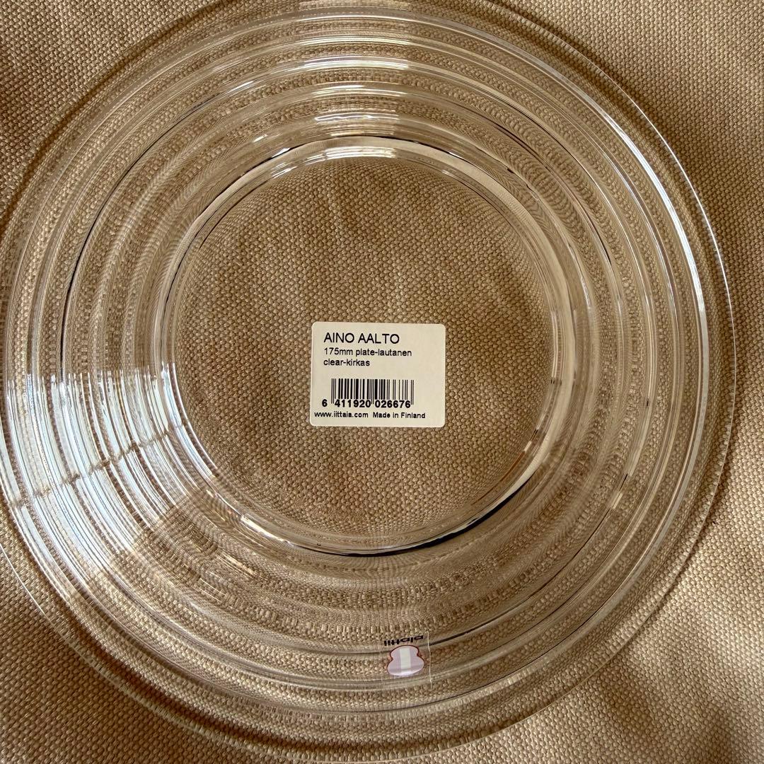  イッタラ アイノ　アアルト プレート　175mm 4枚セット