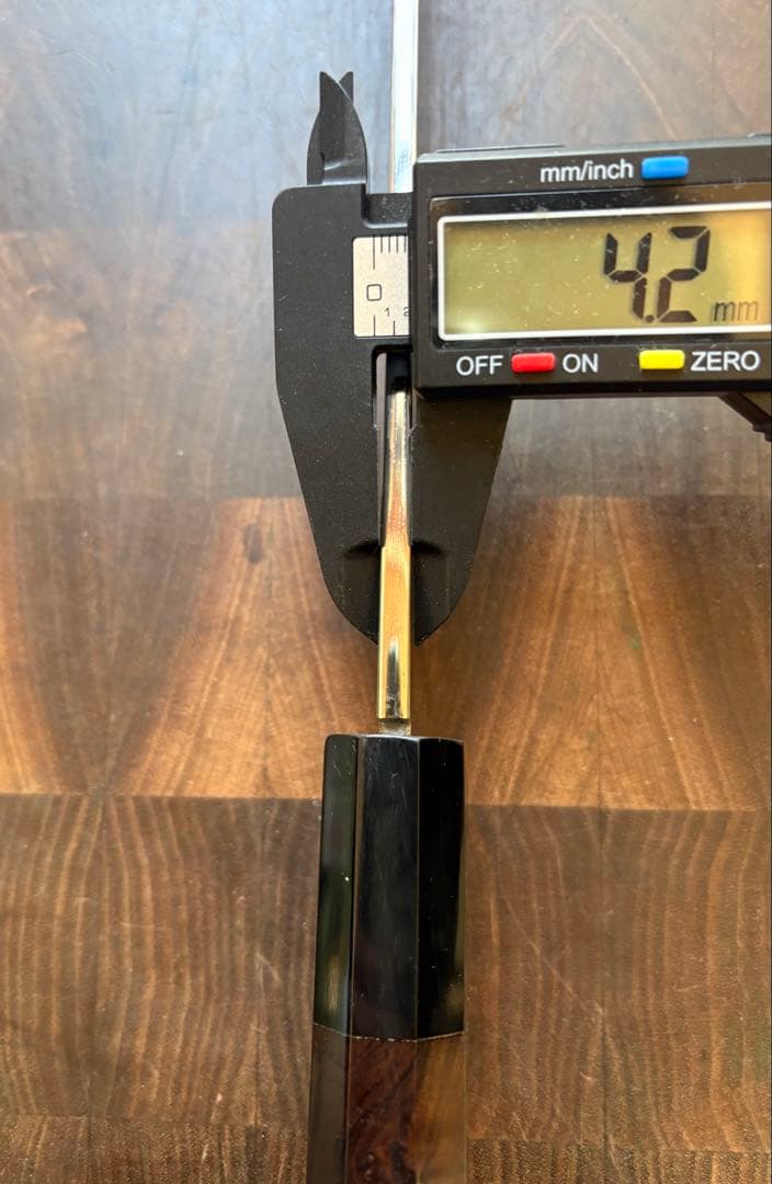 堺孝行　水本焼　青二鋼　柳刃　300mm 尺　包丁　平鏡面　黒檀八角柄