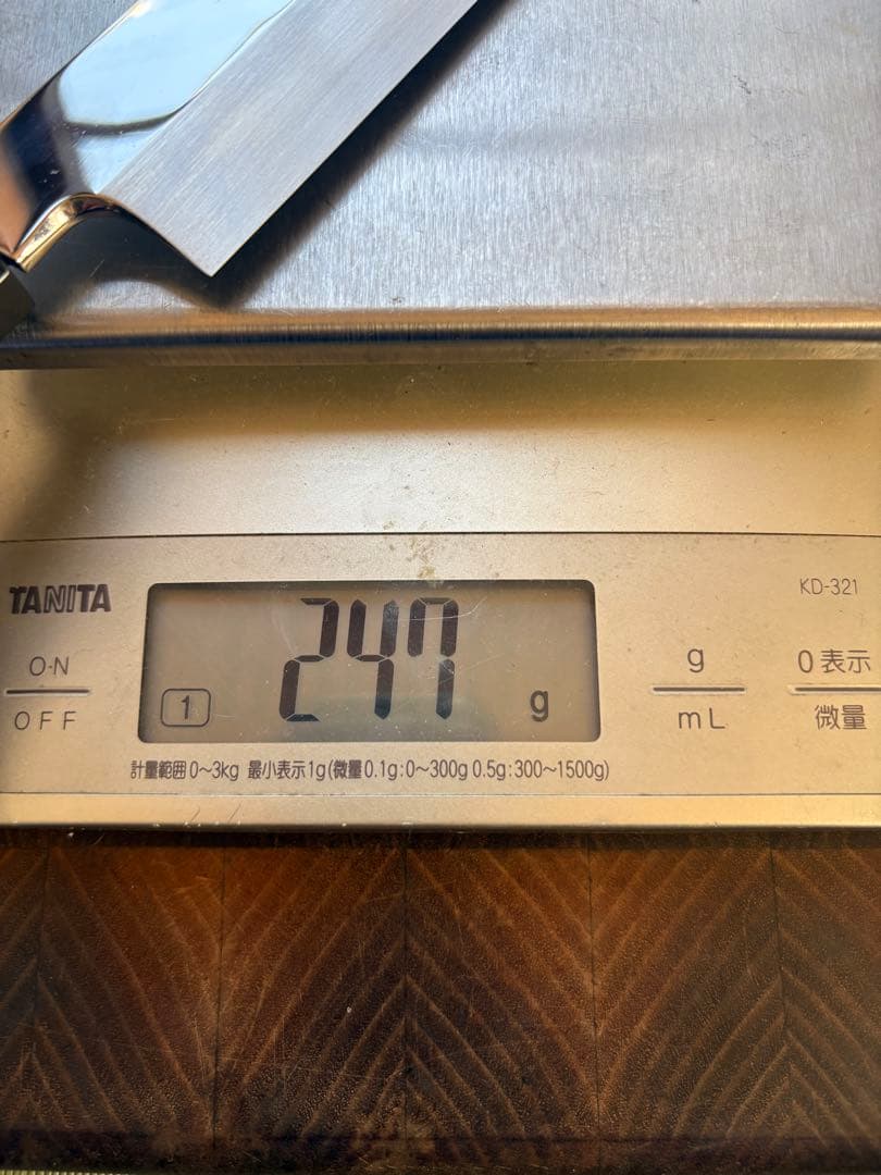 堺孝行　水本焼　青二鋼　柳刃　300mm 尺　包丁　平鏡面　黒檀八角柄