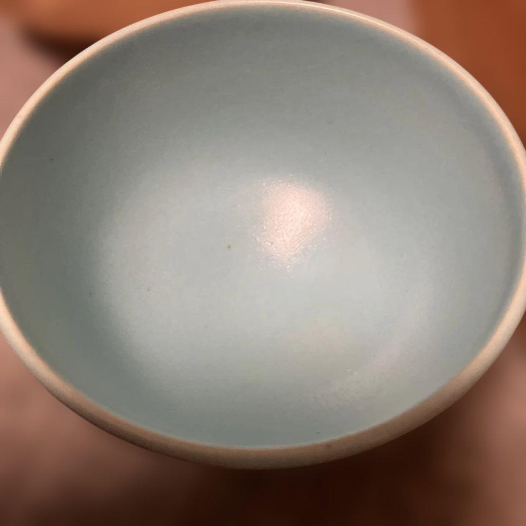 清水焼 利昇窯 青瓷 汲出茶碗 5客セット 共箱入 京焼 青磁 未使用