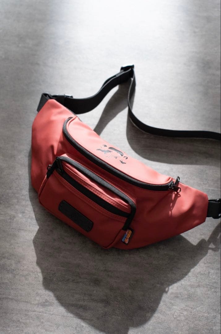 NARUTO ナルト 疾風伝 ウエストバッグ レッド　ショルダーバッグ ポーチ