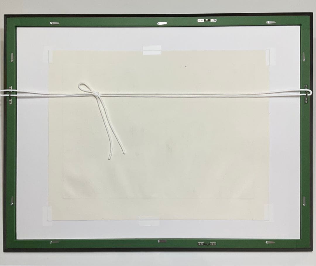絵画・額縁・版画・織田義郎・アムステルダムⅢ・オランダ・銅版画+手彩色・美術品