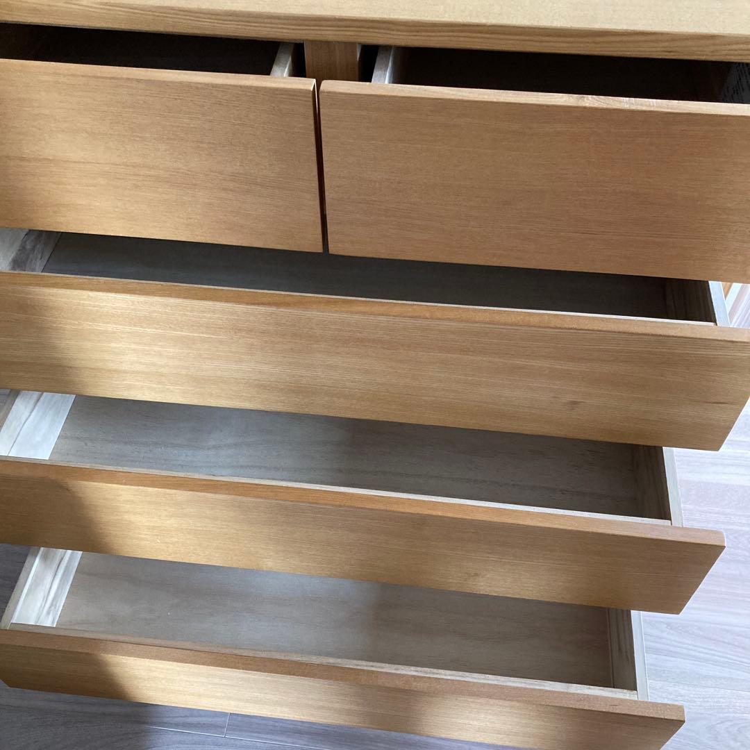 無印良品　木製チェスト　4段