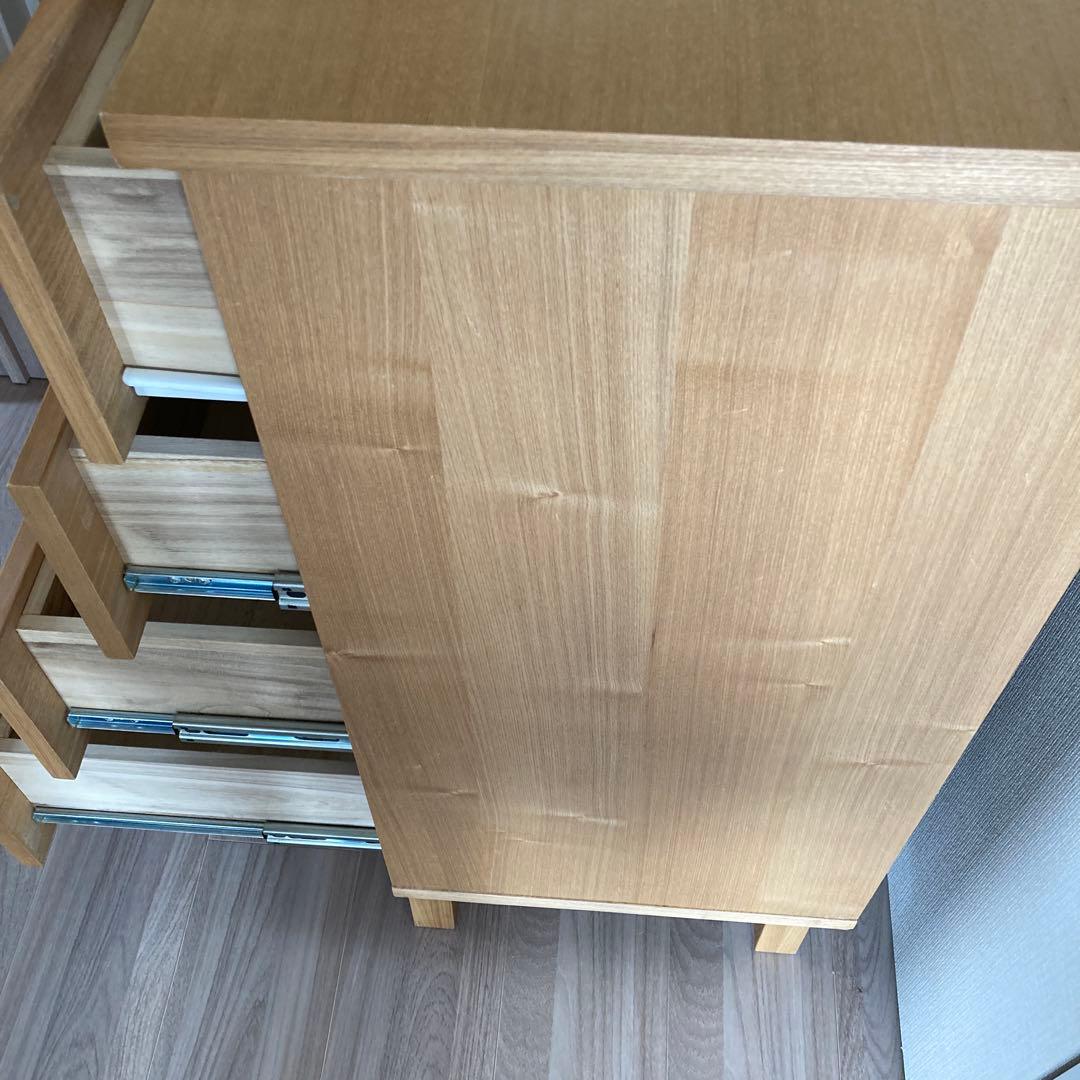 無印良品　木製チェスト　4段
