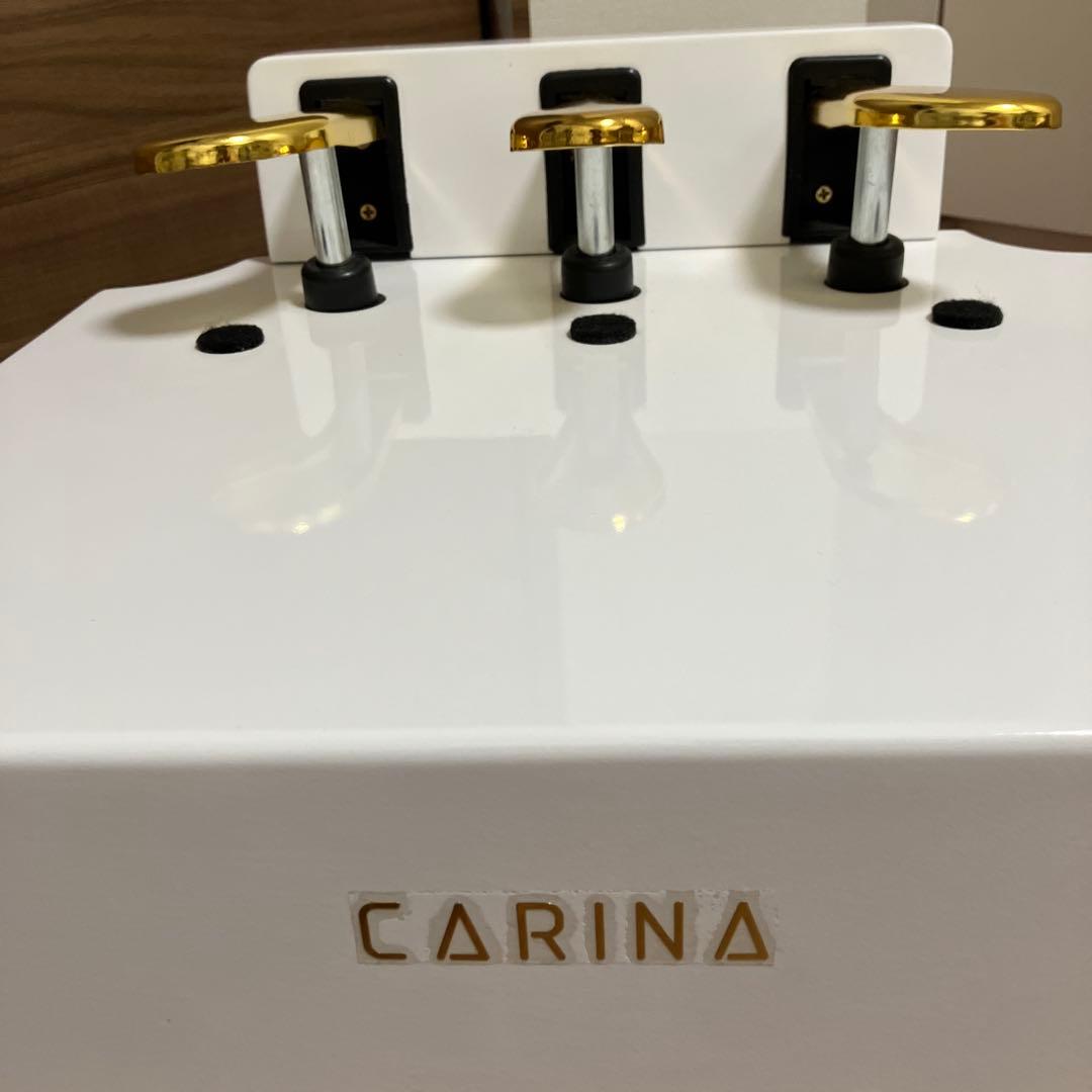 【美品】ピアノ補助ペダル　子供用　ペダル3本　ホワイト　CARINA