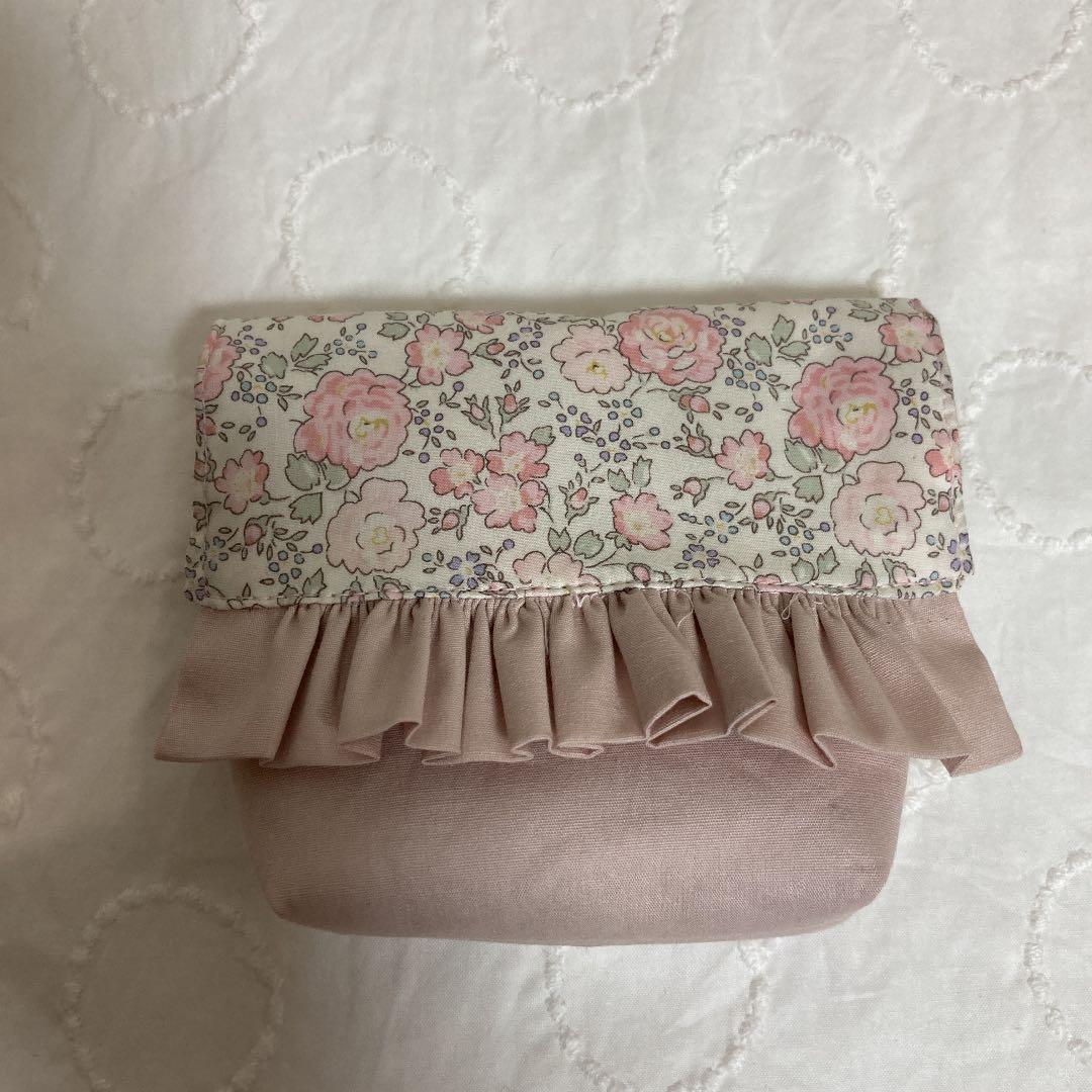 フリル　移動ポケット　ハンドメイド