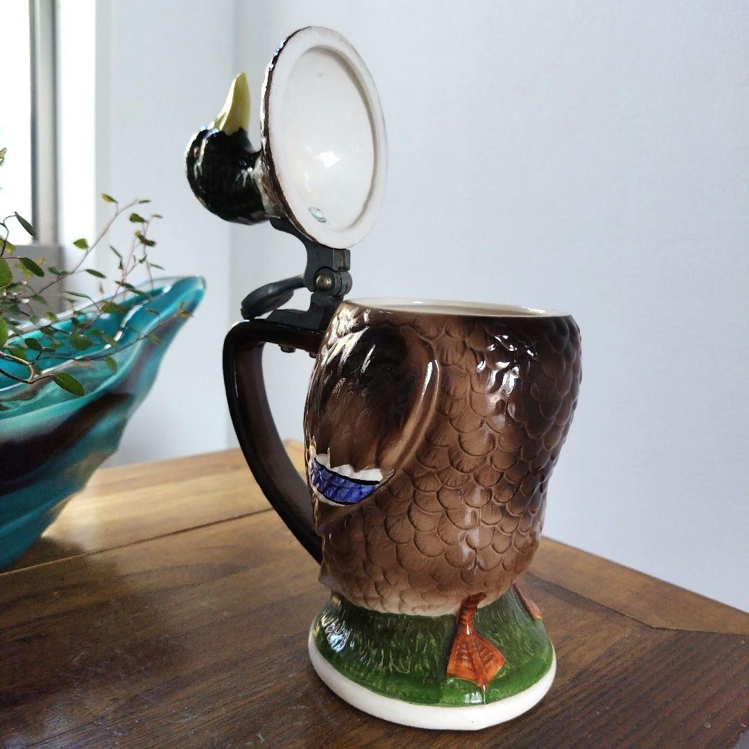 【美品！】Norcrest アヒル デキャンタ ヴィンテージ 陶器 置物 レトロ