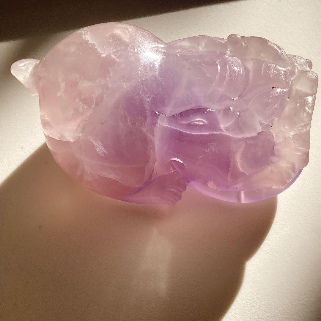 フローライト 貔貅 天然石 置物