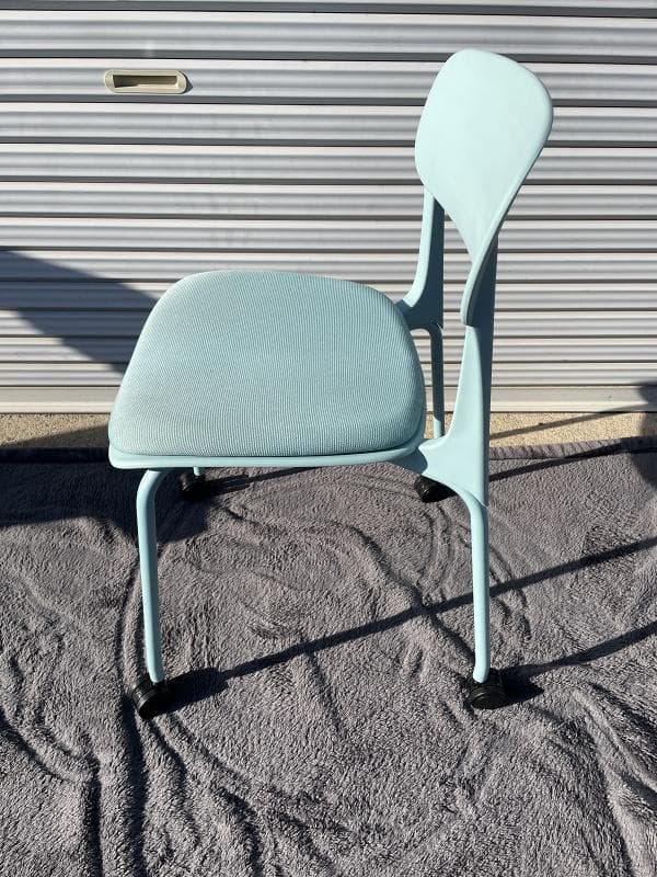 ①【美品】オカムラ　8124SL FPE6　6脚セット　座パッド・キャスター付