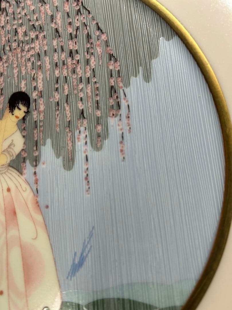 エルテ　『ブロッサム アンブレラ』 ファイン チャイナ　1990年　署名入り