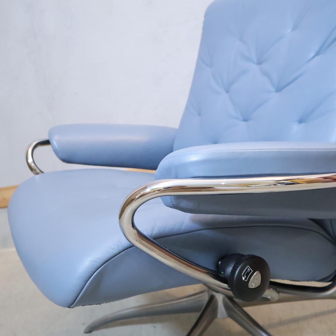 エコーネス 本革 Metro オフィスチェア ストレスレスチェア リクライニング