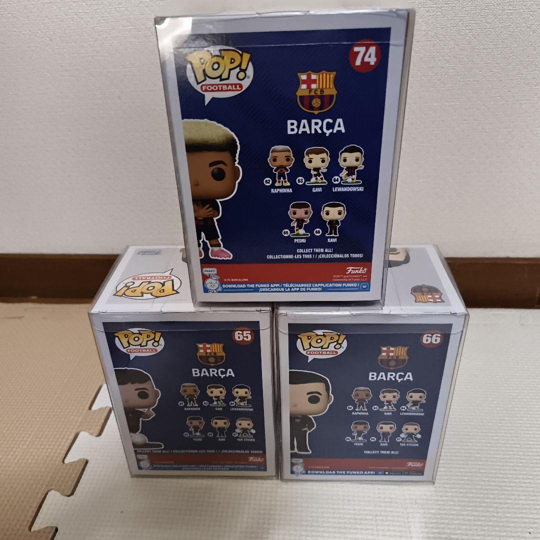 Funko POPバルセロナ フィギュアセット ヤマル　シャビ　ペドリ
