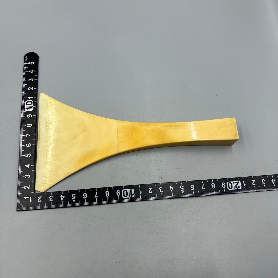 訳あり255ヴィンテージ　天然素材　三味線バチ 重約91g